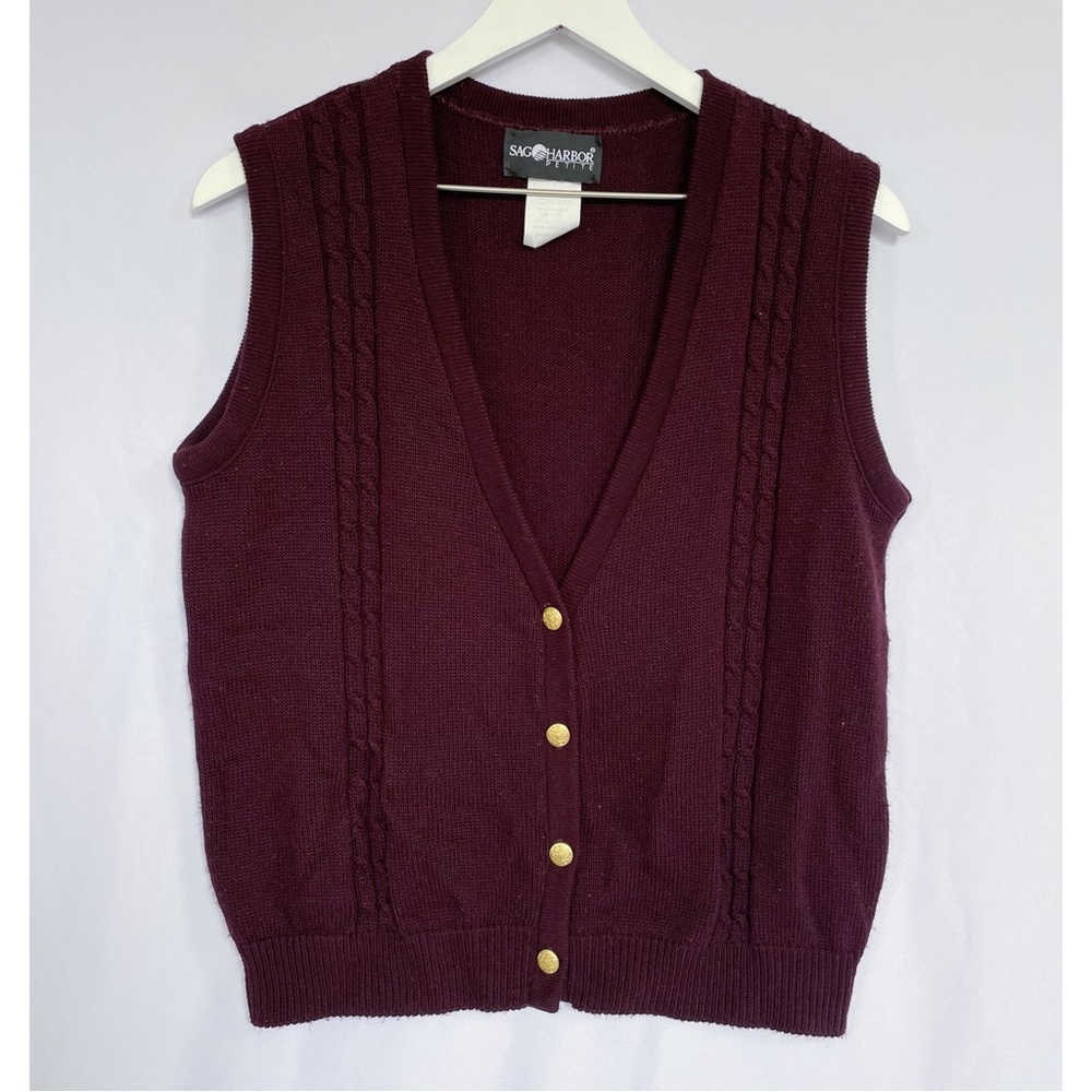 Purple Burgundy 90’s Sweater Vest